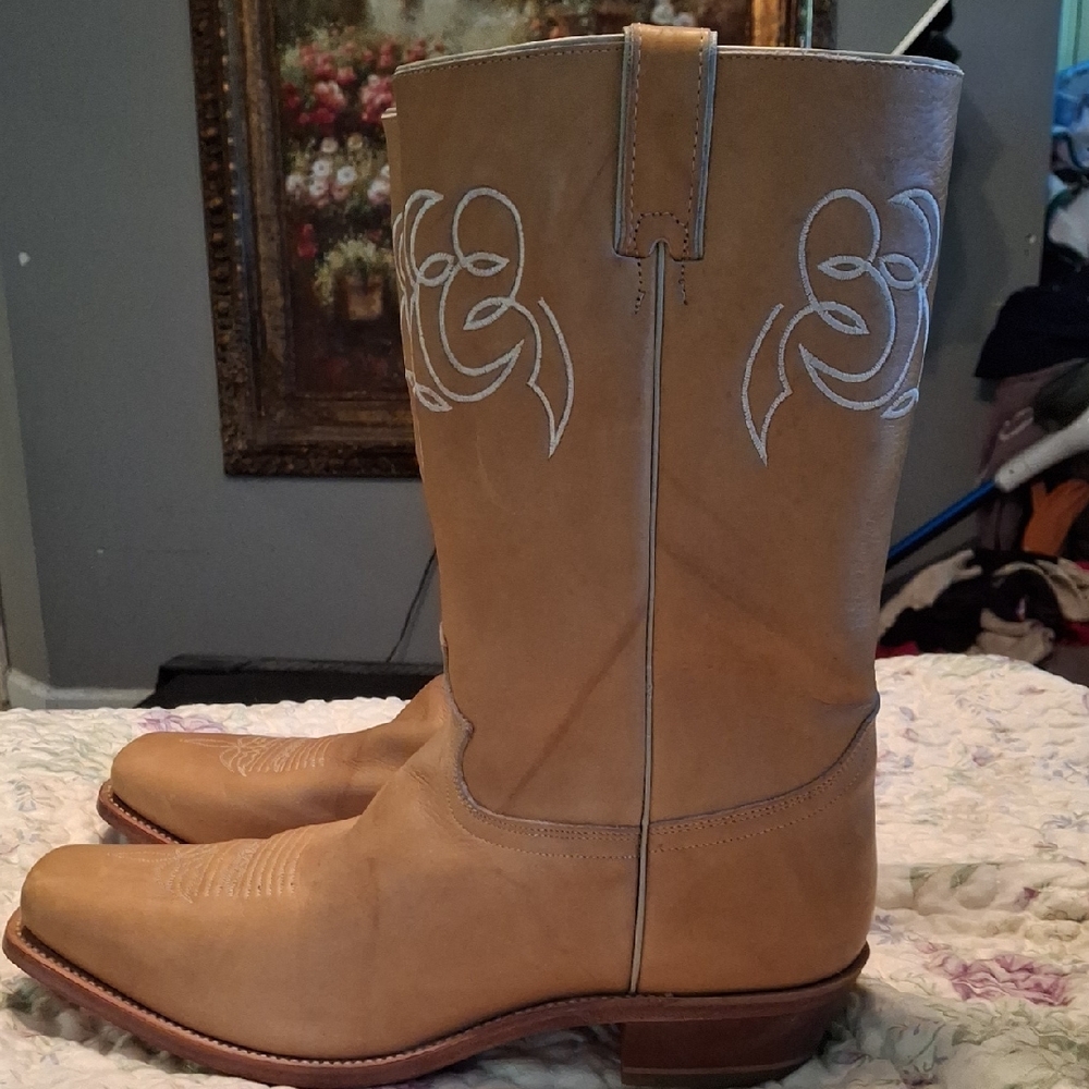 Justin Boots Tan Western Leather Boots